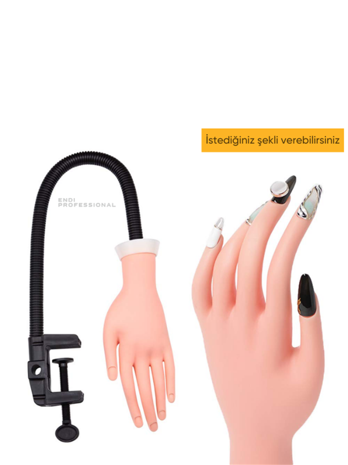 Masaya takilabilen ayarlanabilir premium-soft pratik için manikür eliEndi ProfessionalEğitim malzemeleriMasaya takilabilen ayarlanabilir premium-soft pratik için manikür eli