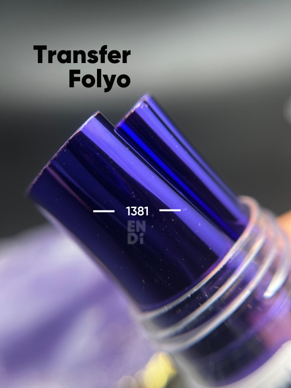 Nail art transfer folyo rulo 1m MorEndi ProfessionalTransfer FolyoNail art transfer folyo rulo 1m Mor