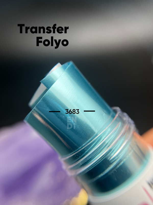 Nail art transfer folyo rulo 1m TurkuazEndi ProfessionalTransfer FolyoNail art transfer folyo rulo 1m Turkuaz