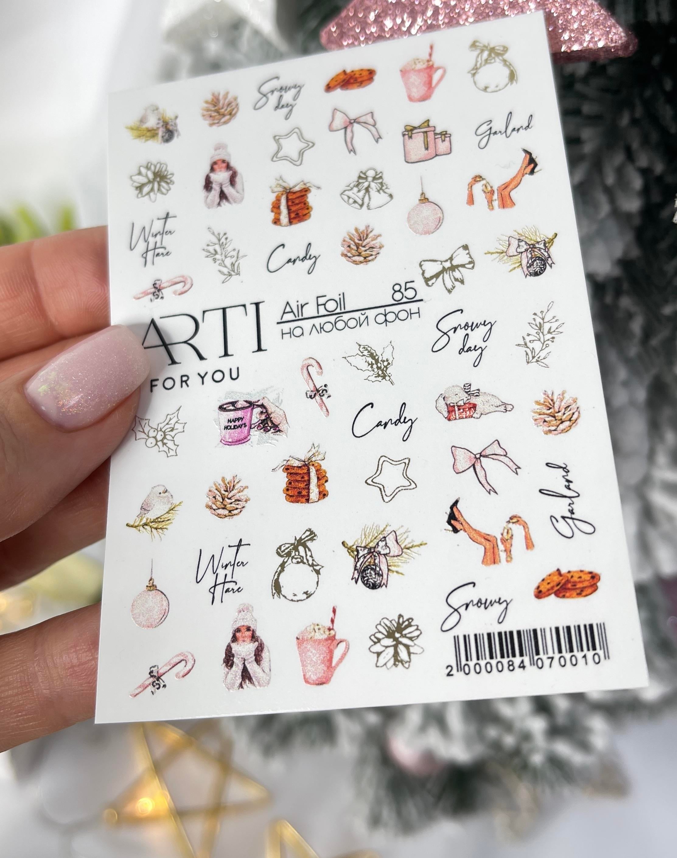 Stiker 85 Tırnak stiker Yılbaşı temalıArti For YouStiker çeşitleriStiker 85 Tırnak stiker Yılbaşı temalı