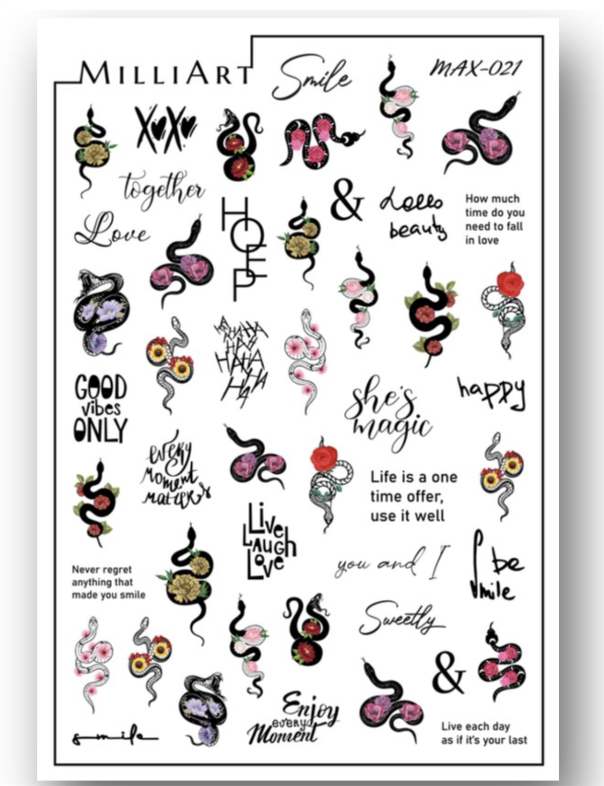 Tırnak stiker MAX serisi 021Endi ProfessionalStiker çeşitleriTırnak stiker MAX serisi 021