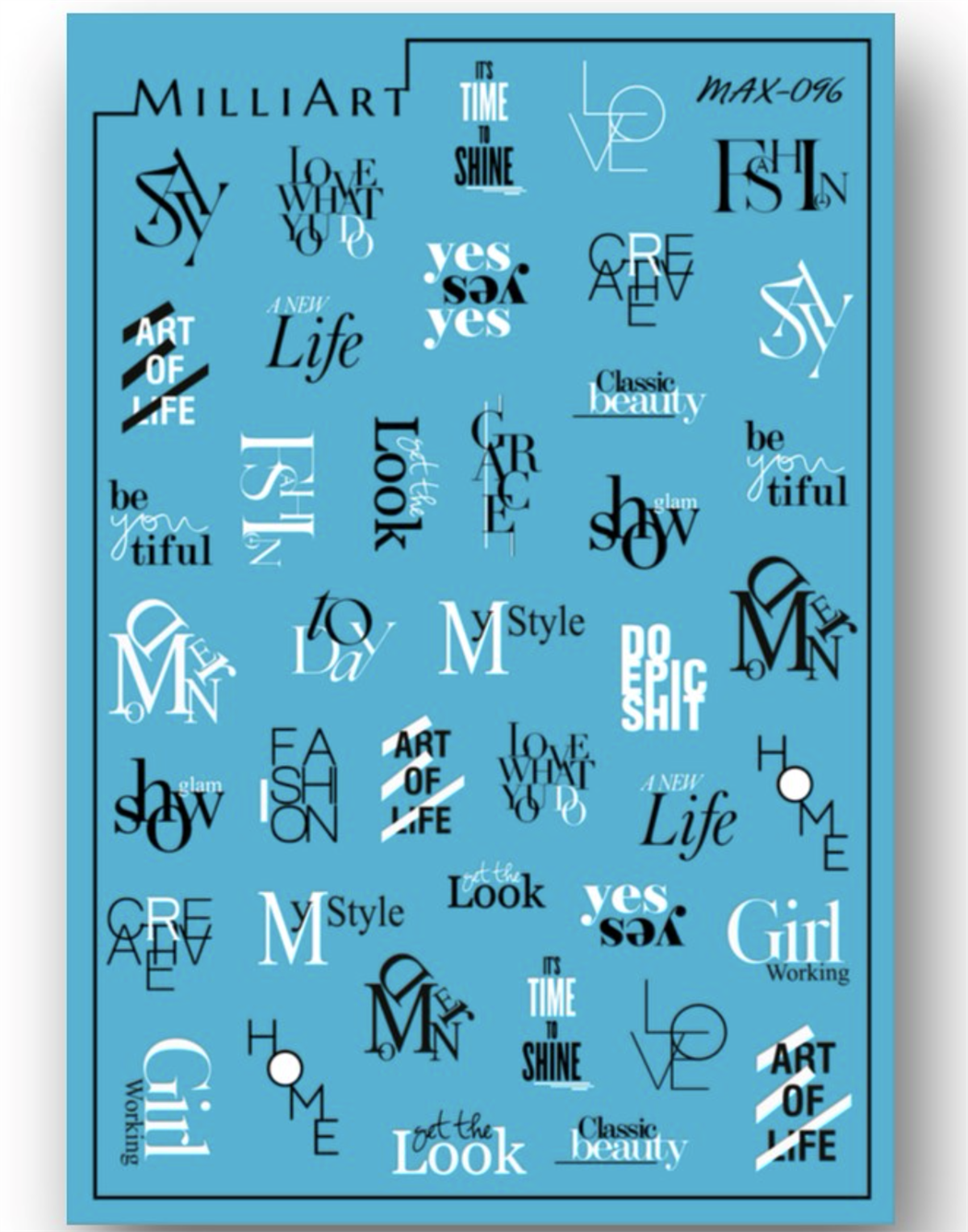 Tırnak stiker MAX serisi 096Endi ProfessionalStiker çeşitleriTırnak stiker MAX serisi 096