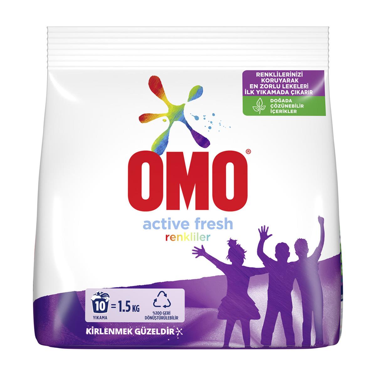 Omo Active Fresh Beyazlar Toz Deterjan 10 Yıkama 1.5 Kg