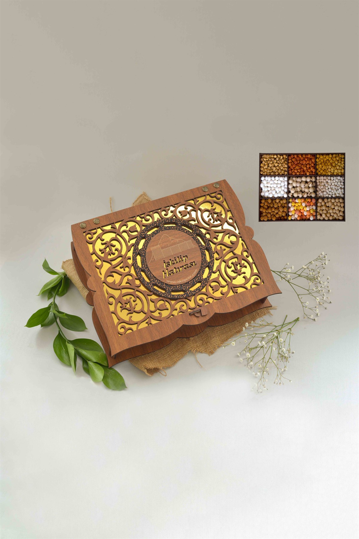 9 Gözlü Lüx Ahşap Kutu