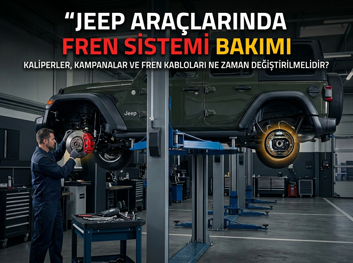 Jeep Araçlarda Fren Sistemi Bakımı: Kaliper, Kampana ve Fren Hattı Ne Zaman Değiştirilmeli?
