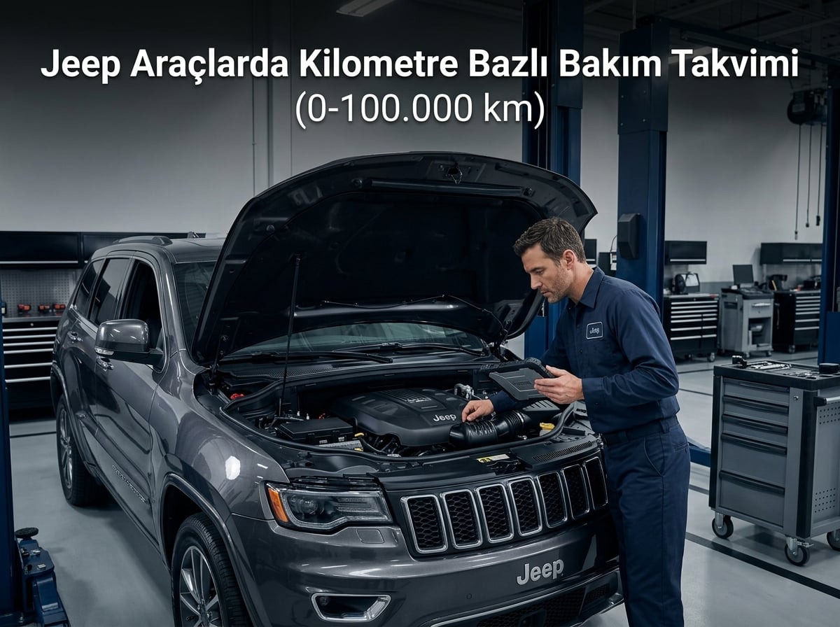 Jeep Araçlarda Kilometre Bazlı Bakım Takvimi (0-100.000 km)