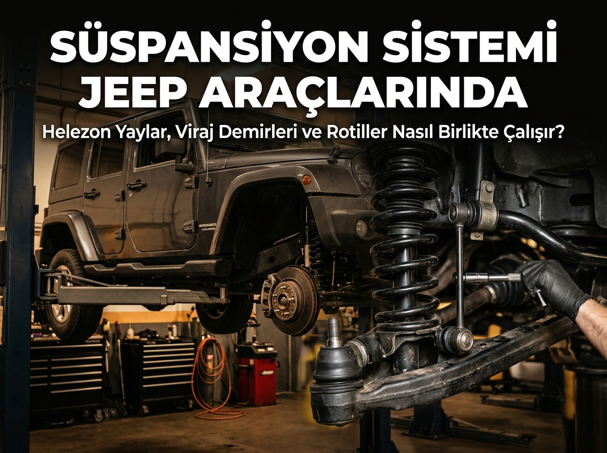 Jeep Araçlarda Süspansiyon Sistemi: Helezyon Yayı, Viraj Demiri ve Rotil Nasıl Çalışır?