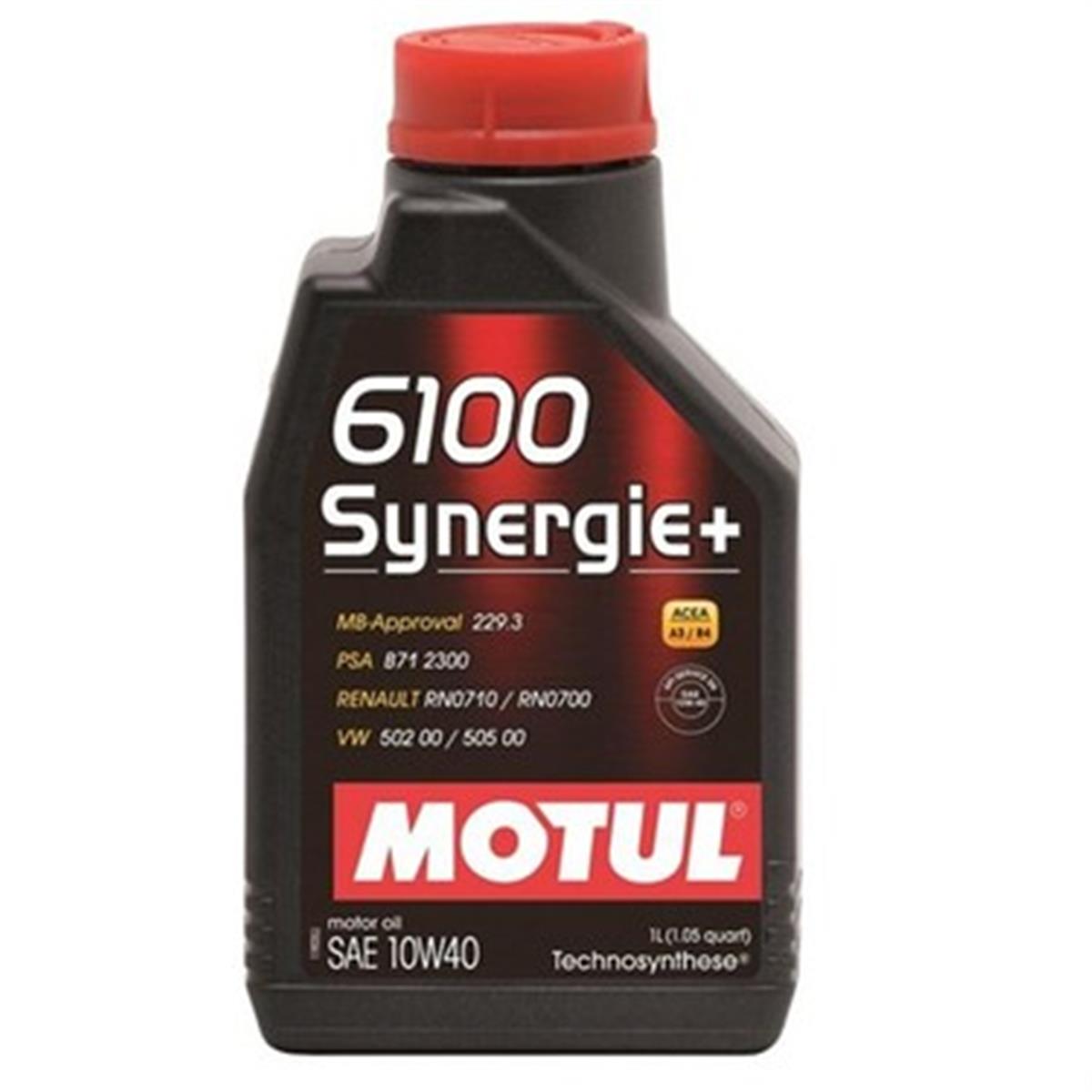 MOTUL 6100 SYNERGIE+ 10W40 1 LT
