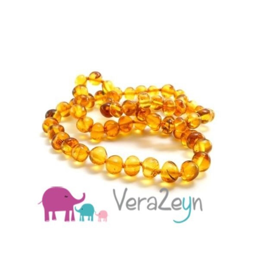 Kehribar Kolye FOSİLLİ Honey Round  +3 yaş