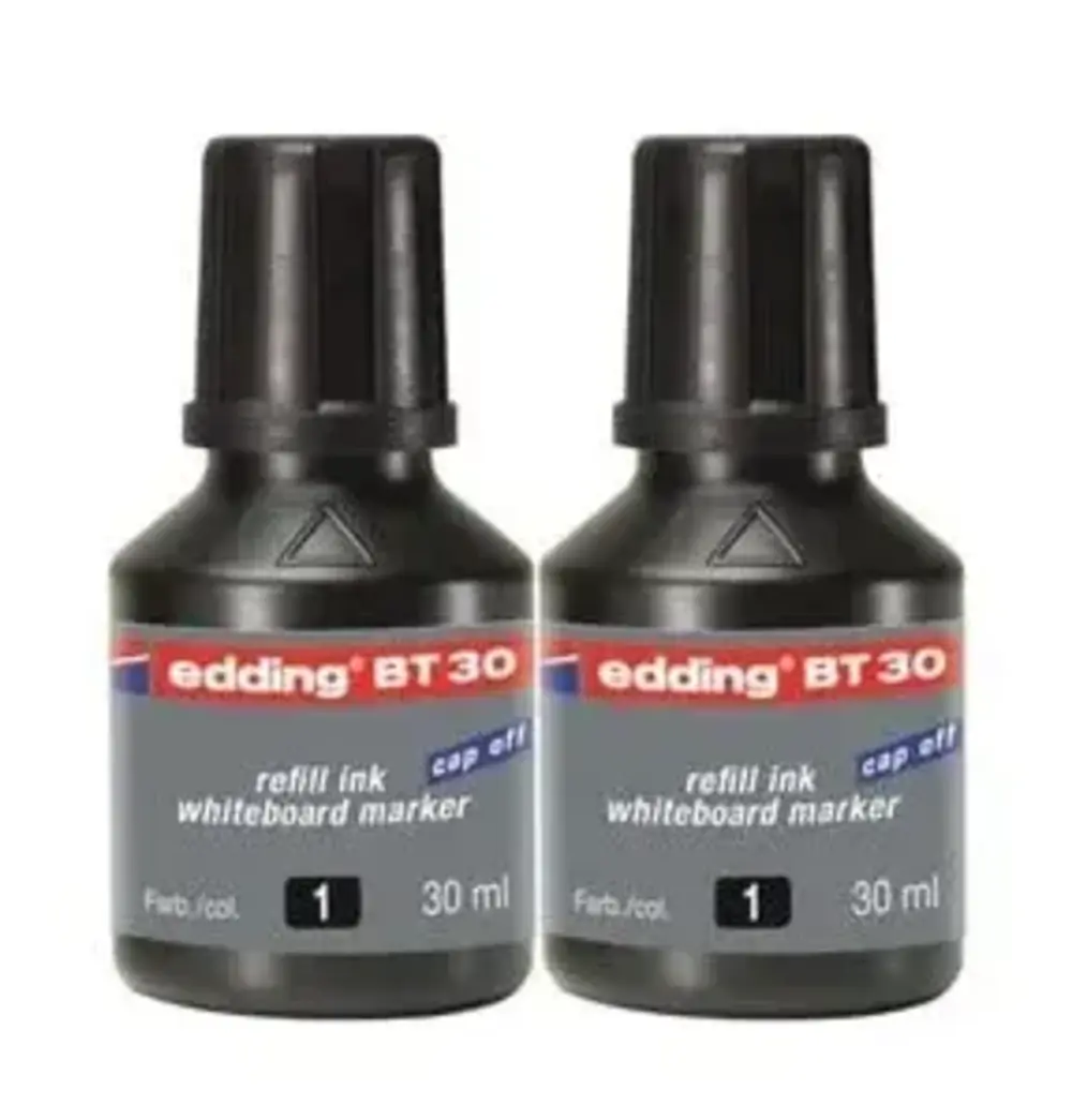 Edding Tahta Kalemi Mürekkebi Siyah 30Ml 2Li