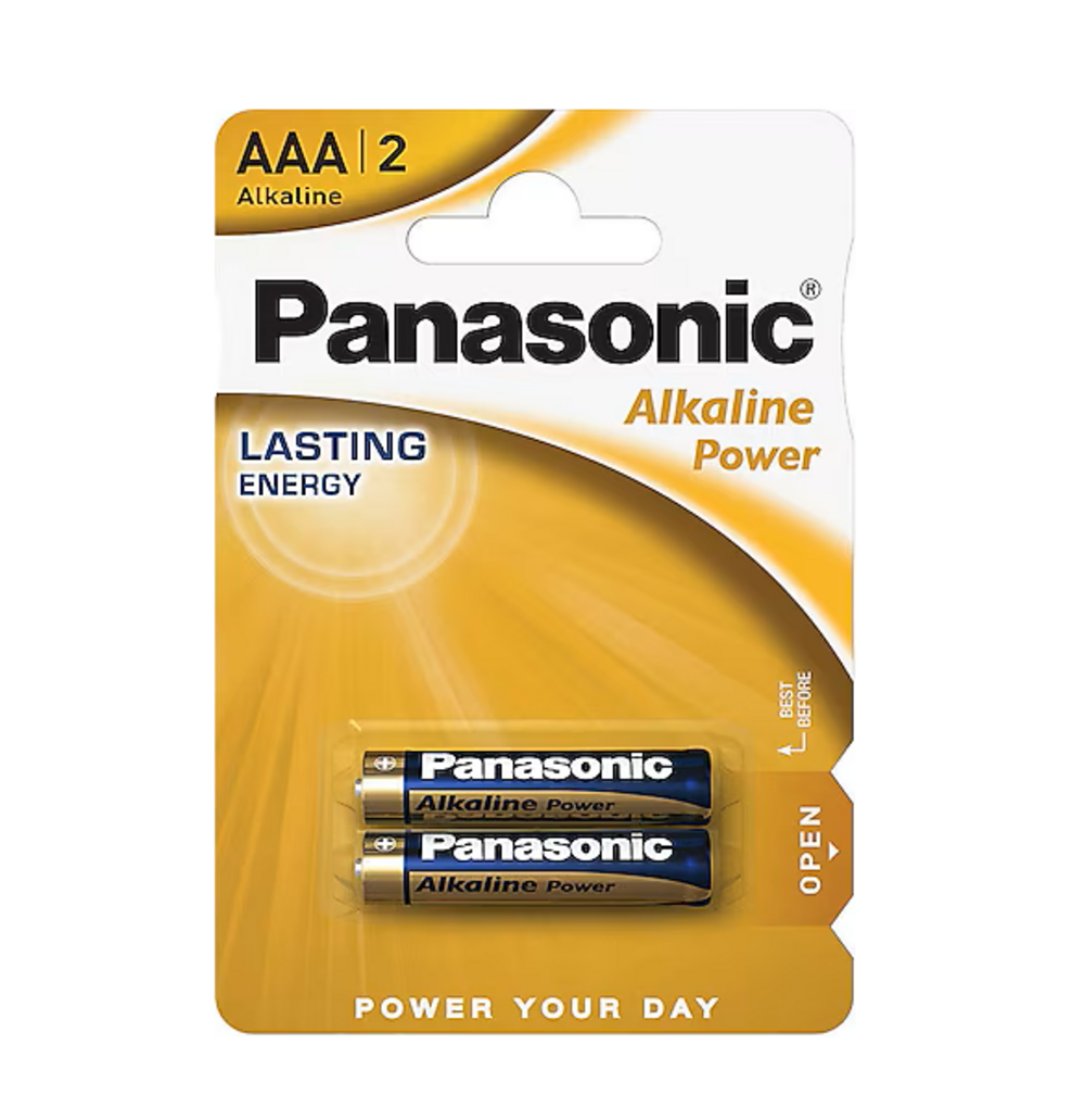 Panasonic İnce Kalem Pil Alkalin Power 2li AAA 