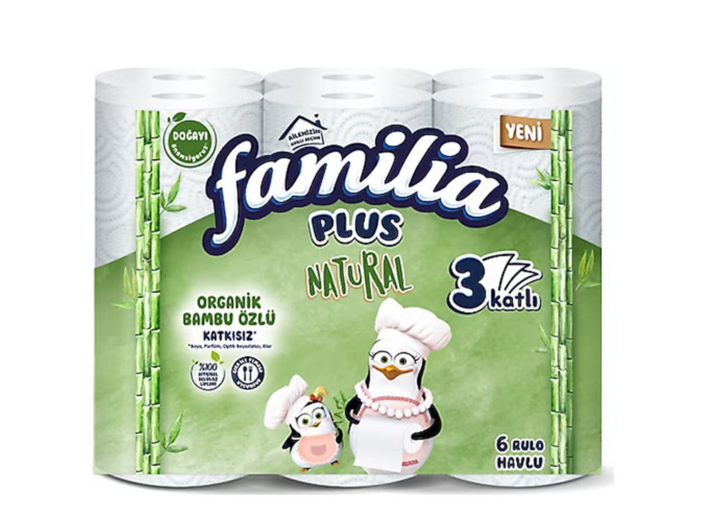 Familia Plus Bambu Havlu 6lı 3 Katlı