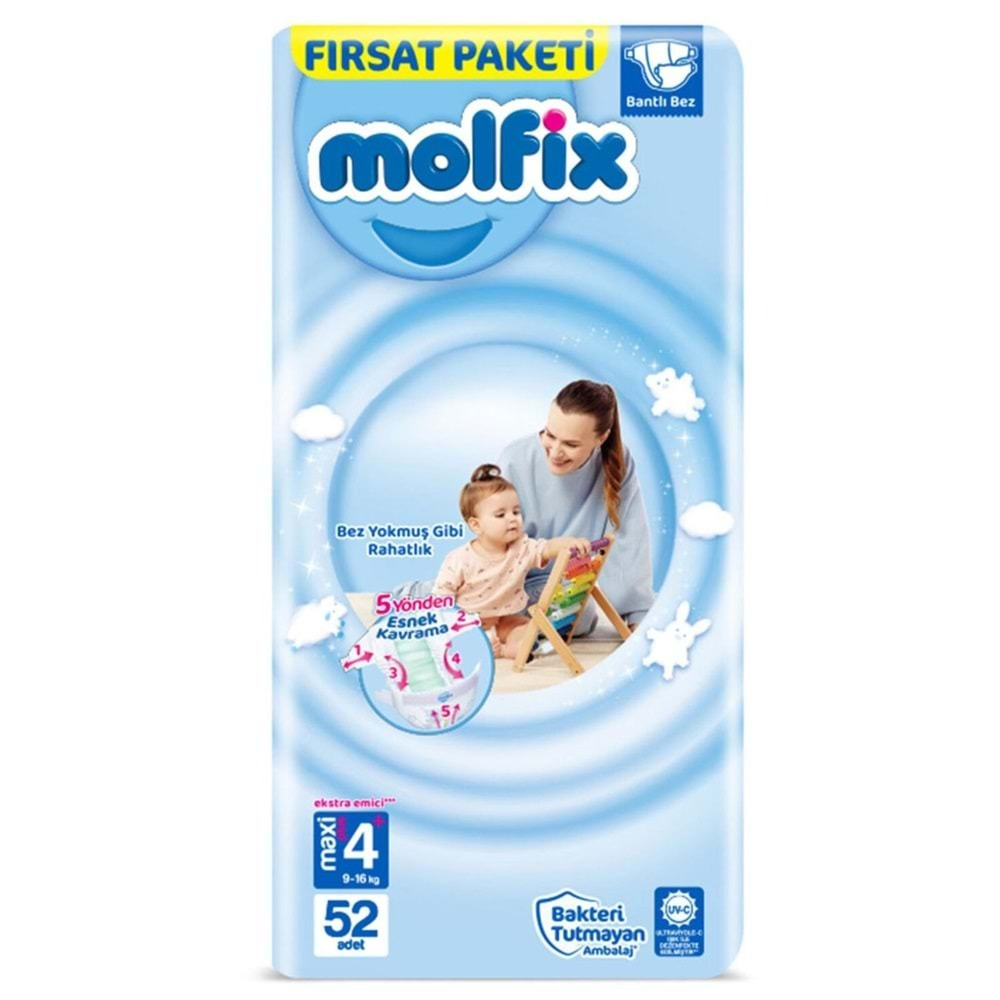 Molfix Fırsat Paket No:4 Maxi Plus 52Li