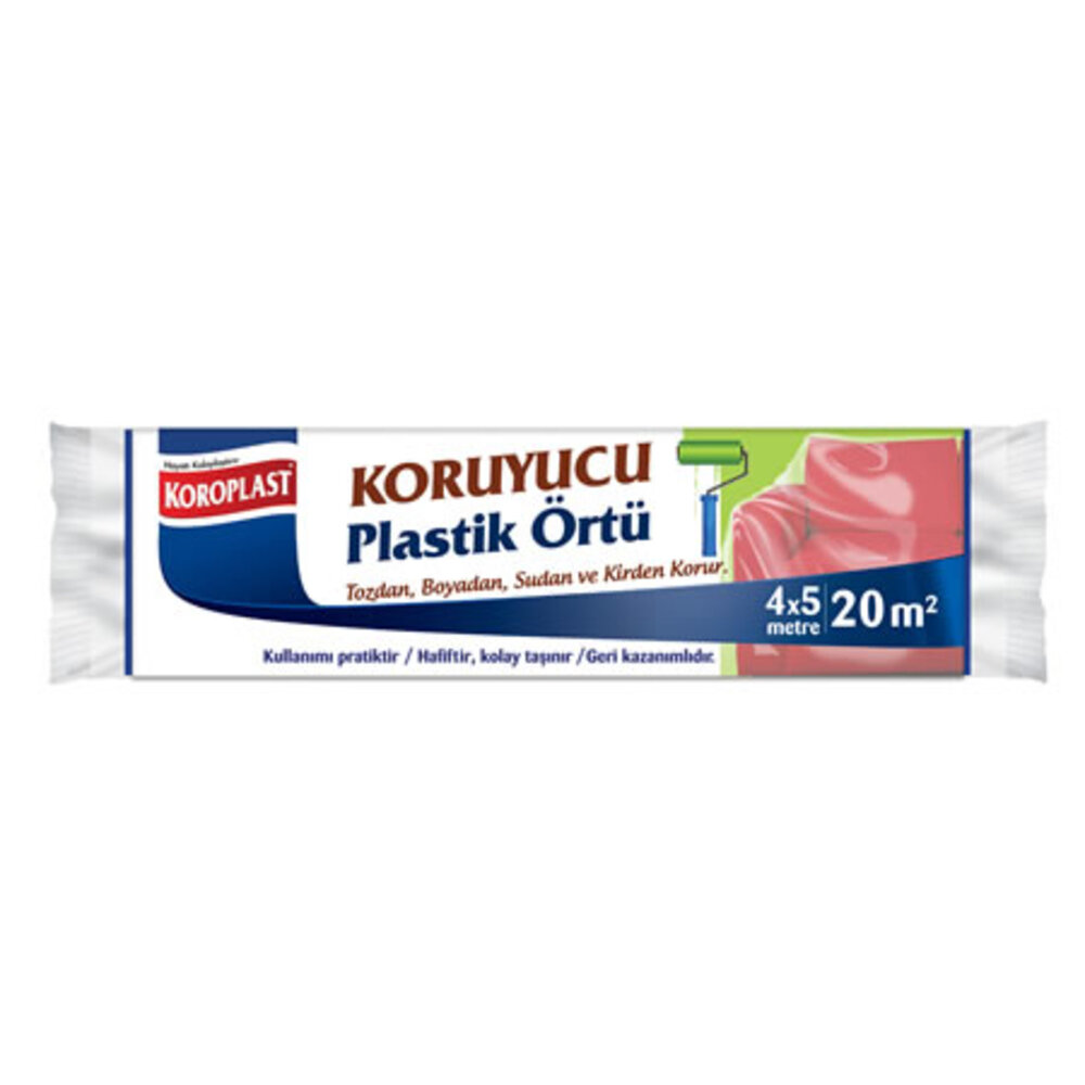 Koroplast Koruyucu Plastik Örtü 4X5m 20m2 