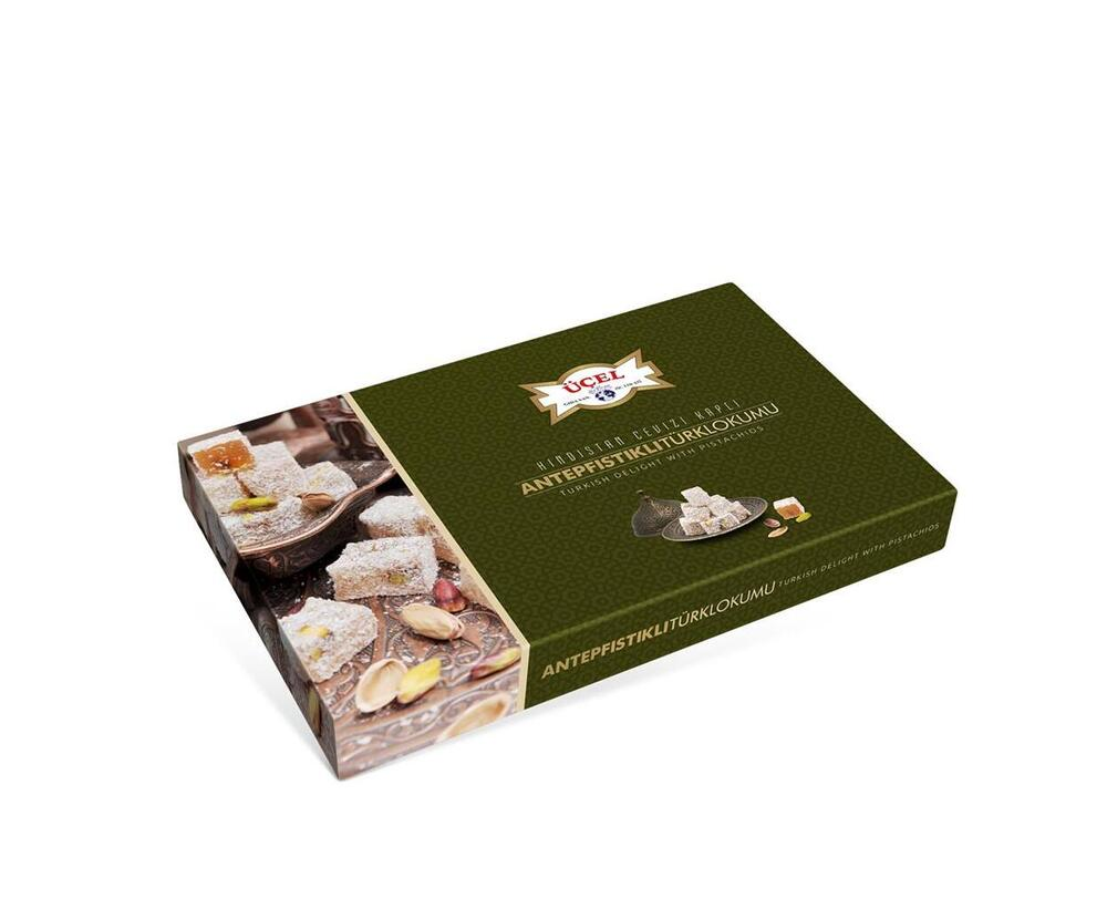 Üçel Lokum Hindistan Cevizli Antep Fıstıklı 600 G