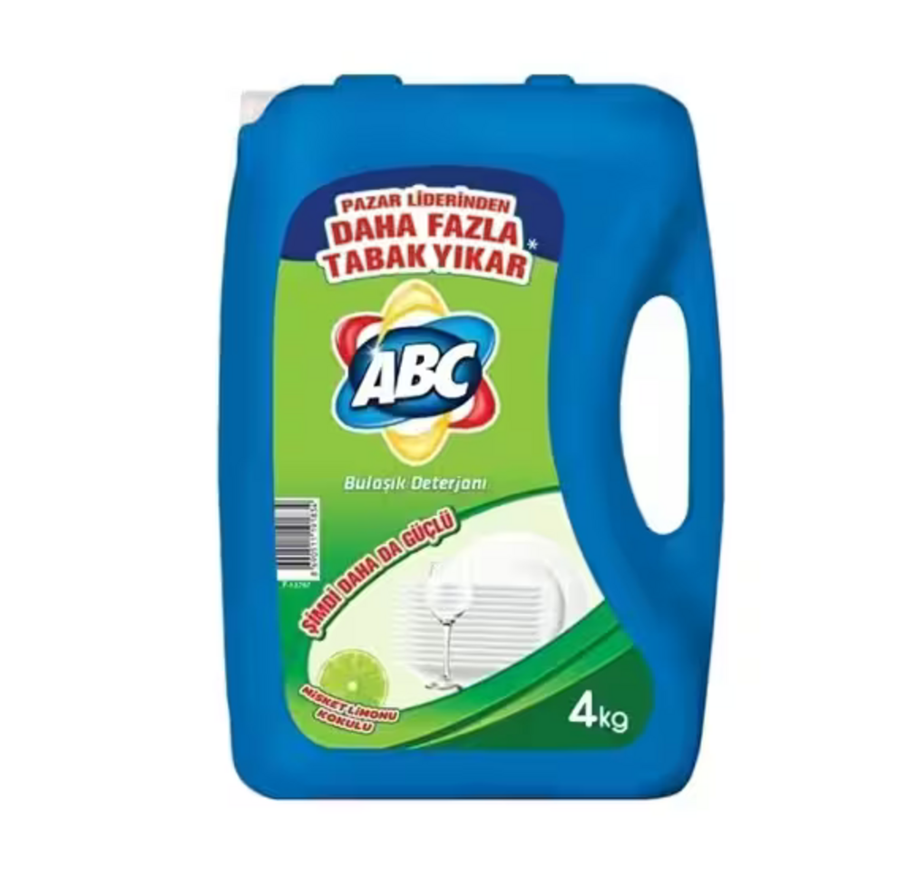 ABC Bulaşık Deterjanı Misket Limon 4Kg