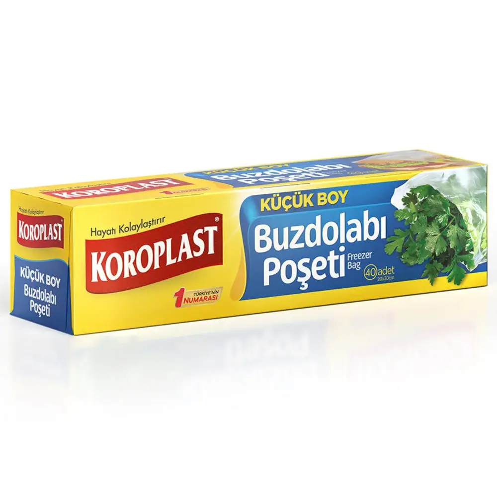 Koroplast Buzdolabı Poşeti Küçük Boy 20x30cm 40Lı
