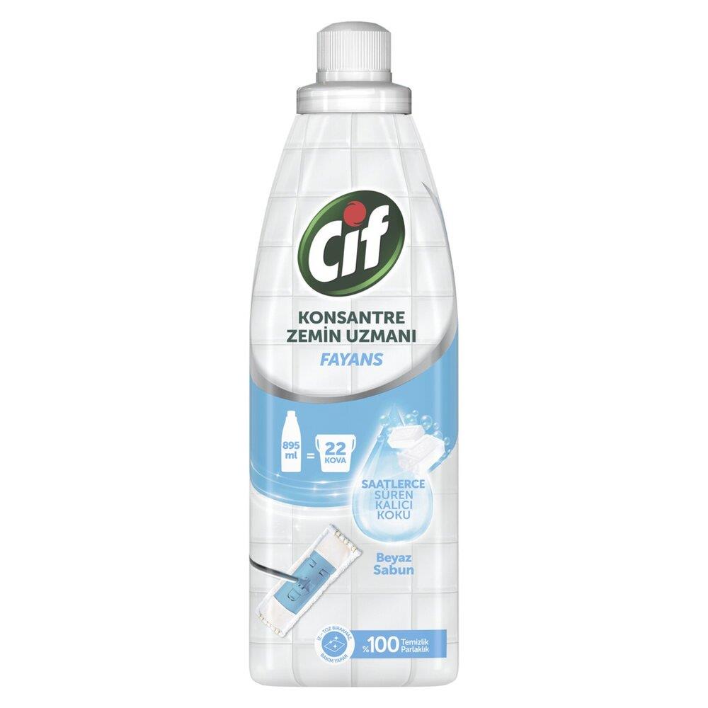 Cif Konsantre Zemin Uzmanı Fayans Beyaz Sabun 895 Ml 