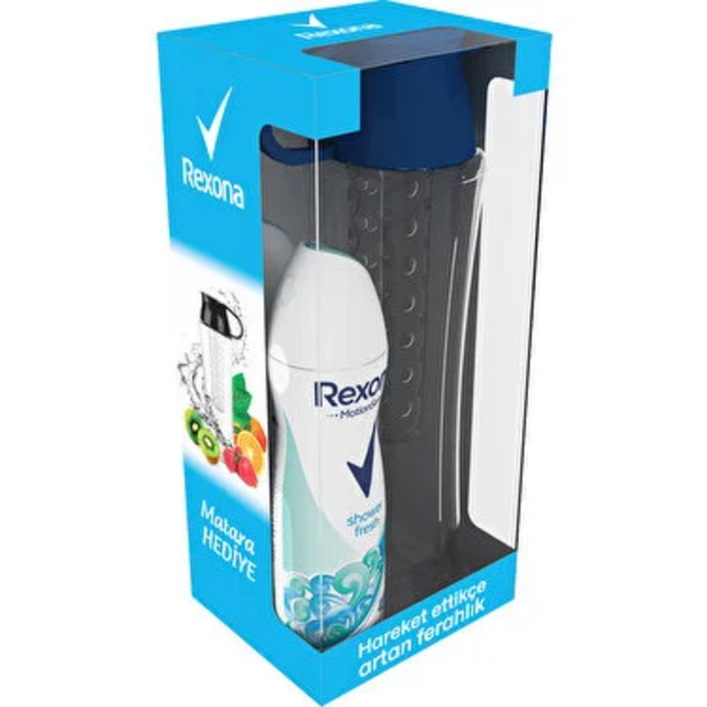 Rexona Shower Fresh Deo Sprey 150 ml 2 Adet + Matara Hediyeli