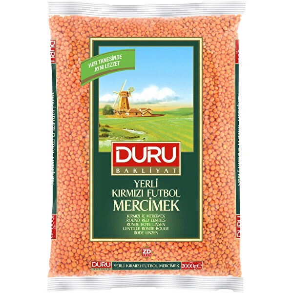 Duru Kırmızı Mercimek 2Kg