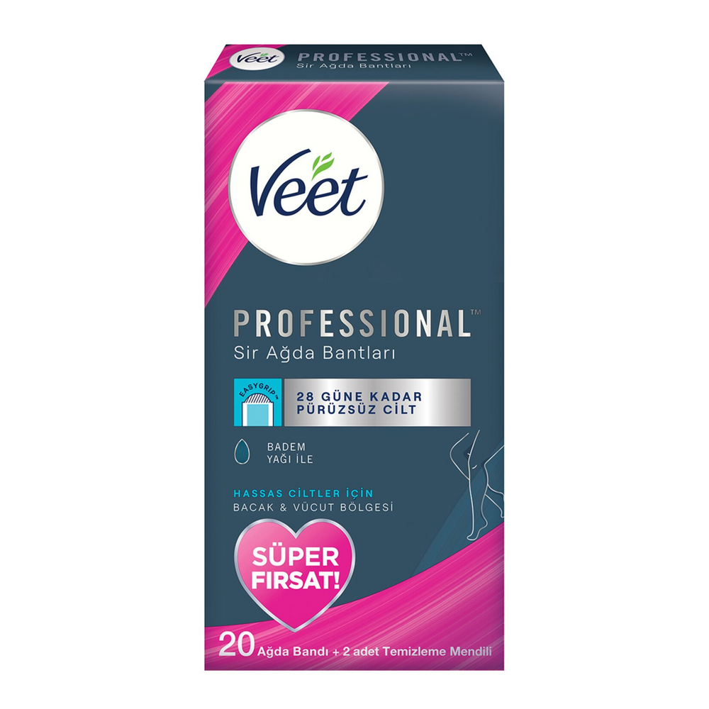 Veet Professıonal Hassas Ciltler İçin Ağda Bandı 20Li