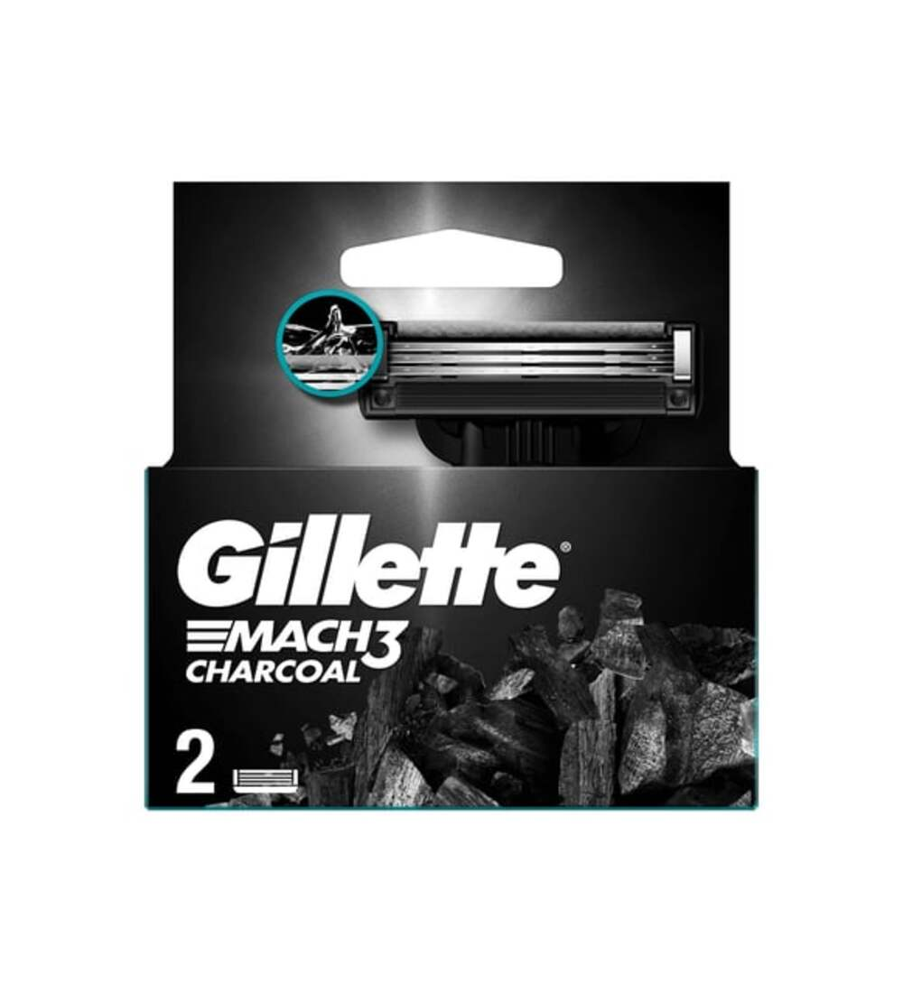 Gillette Mach3 Charcoal Yedek Tıraş Bıçağı 2 Adet