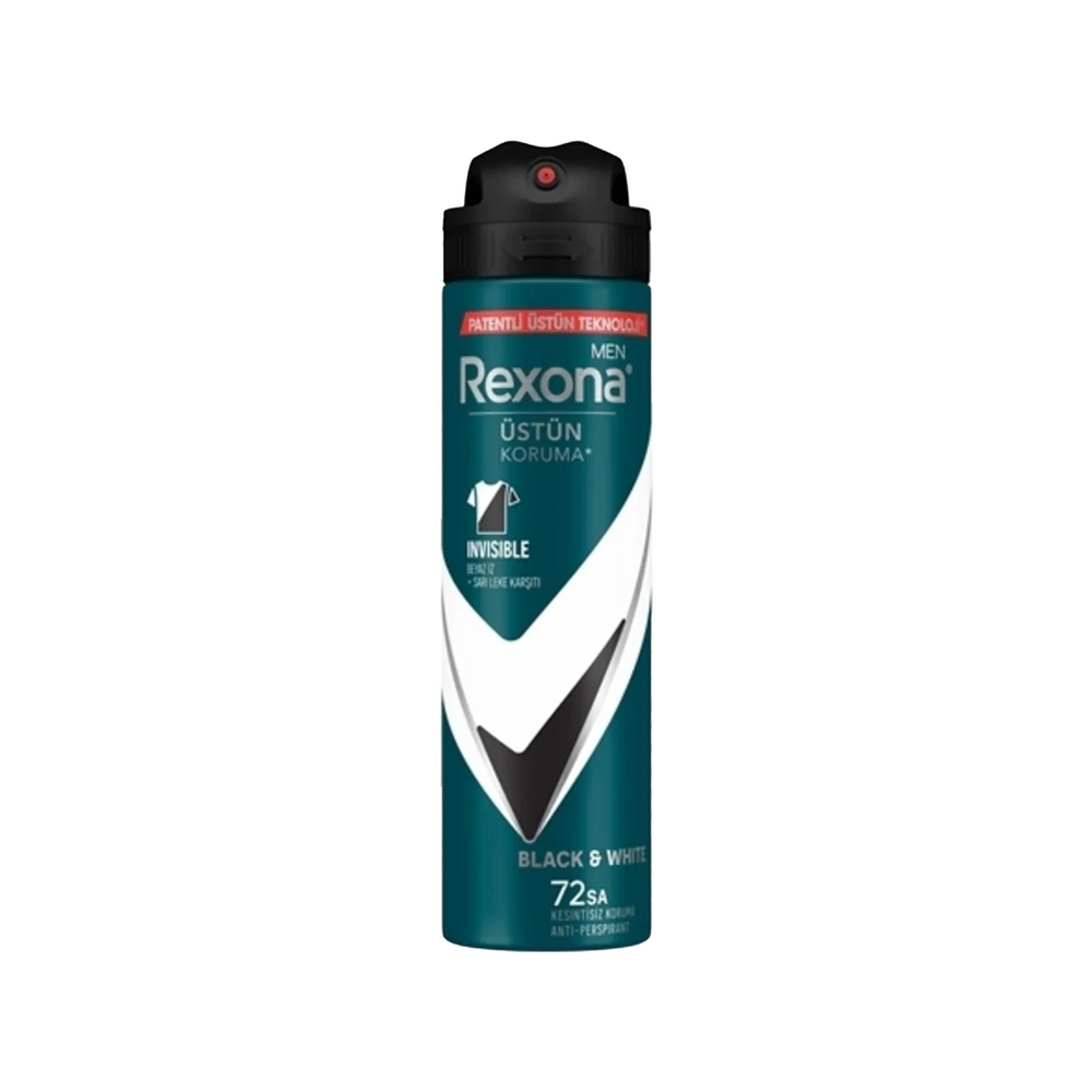 Rexona Men Erkek Sprey Deodorant Black White 150 Ml	