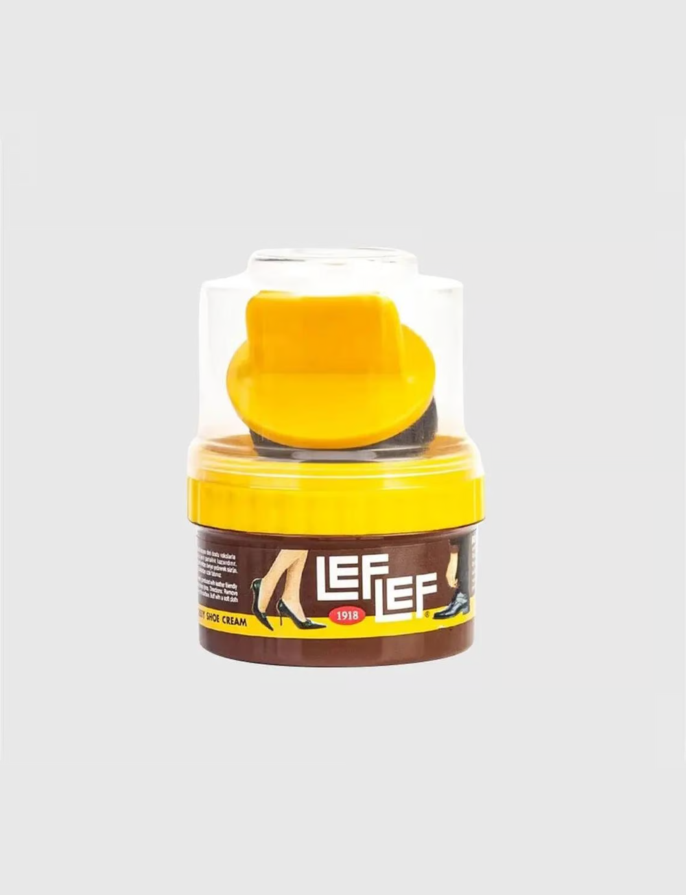 Leflef Krem Ayakkabı Boyası Cilalı Kahve Rengi 60 Ml