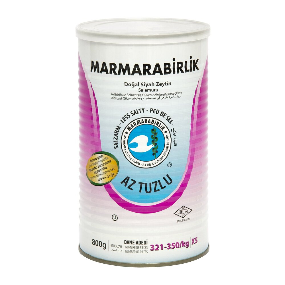 Marmara Birlik Hususi Zeytin Az Tuzlu 800g