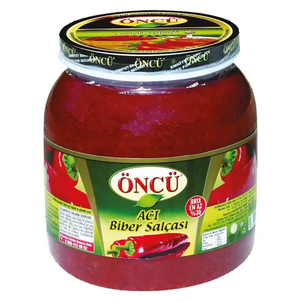 Öncü Biber Salçası Ev Tipi Acı 1650 G