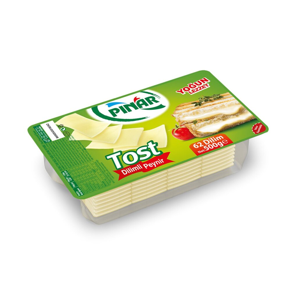 Pınar Tost Kaşar Peynir Dilimli 500g