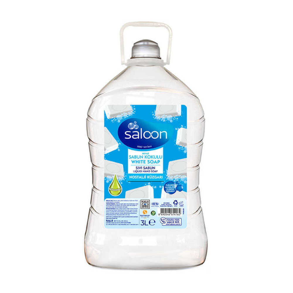 Saloon Sıvı Sabun Beyaz Sabun Kokulu 3 L