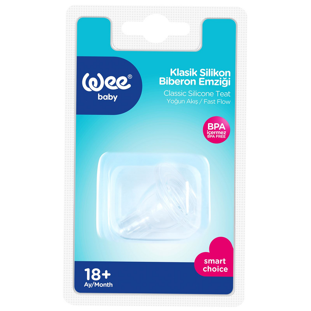 Wee Baby Silikon Biberon Emziği Yoğun Akış No:3