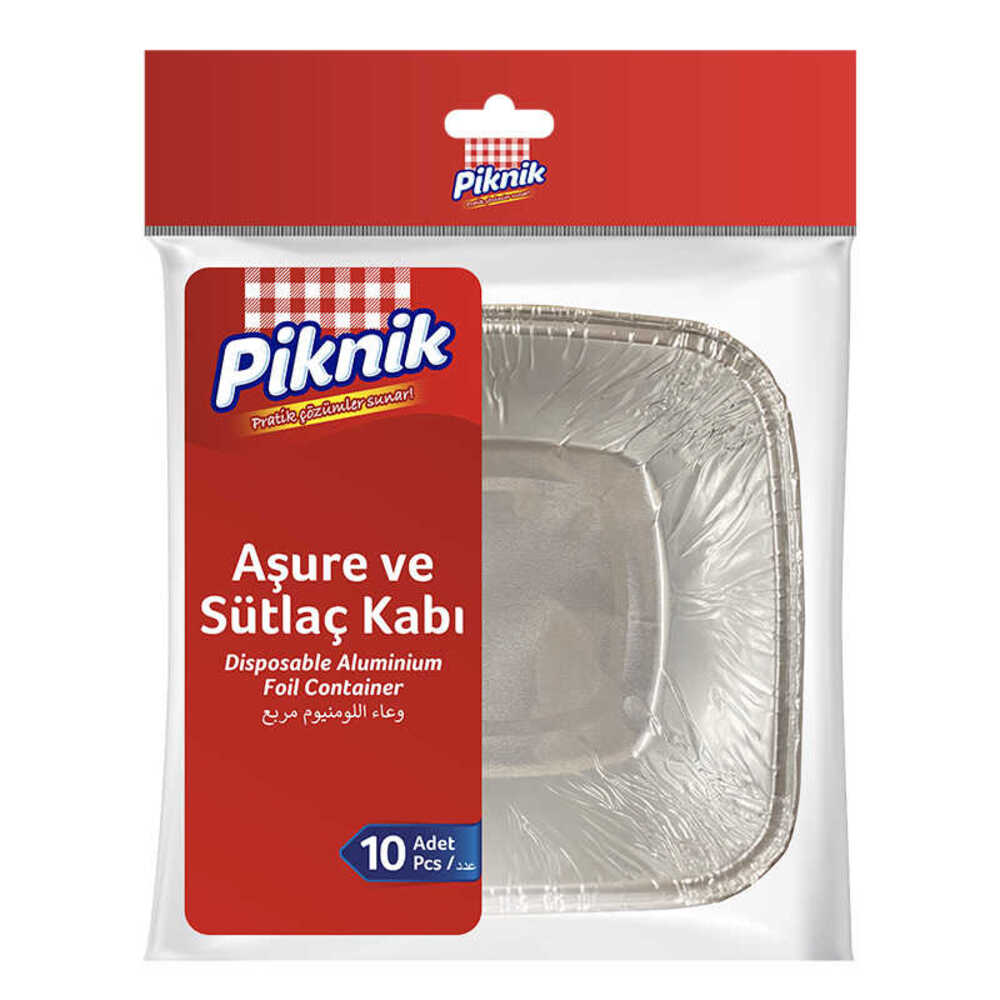 Piknik Aşure - Sütlaç Kabı 10'Lu
