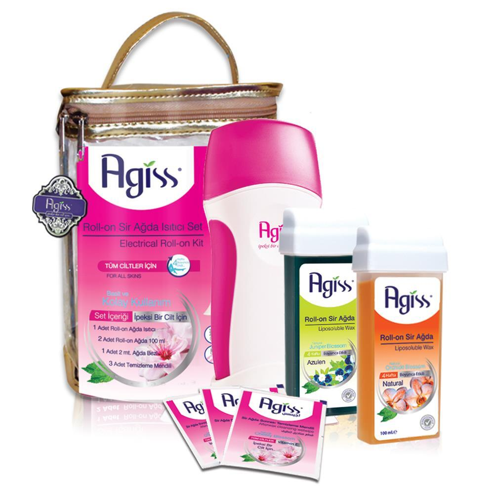 Agiss Çantalı Roll-On Sir Ağda Isıtıcı Set