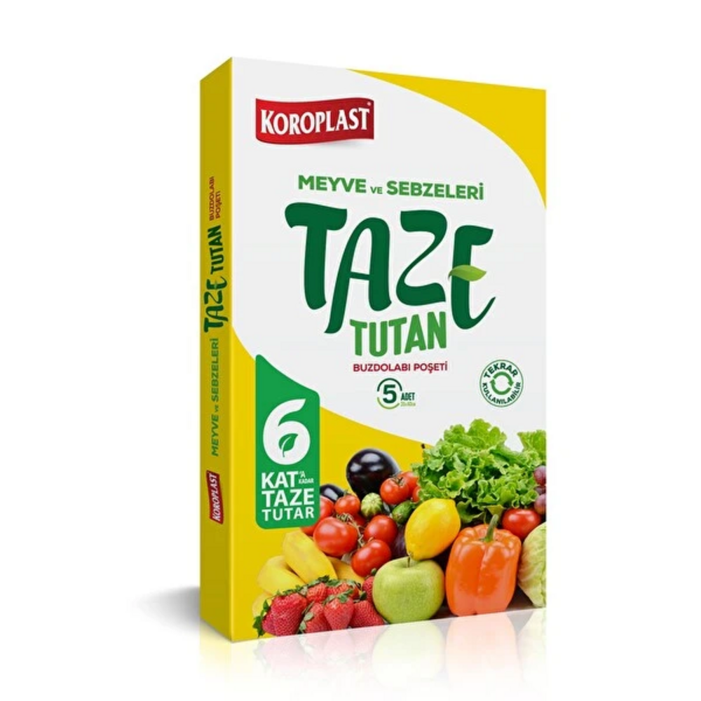 Koroplast Taze Tutan Buzdolabı Poşeti 5'Li