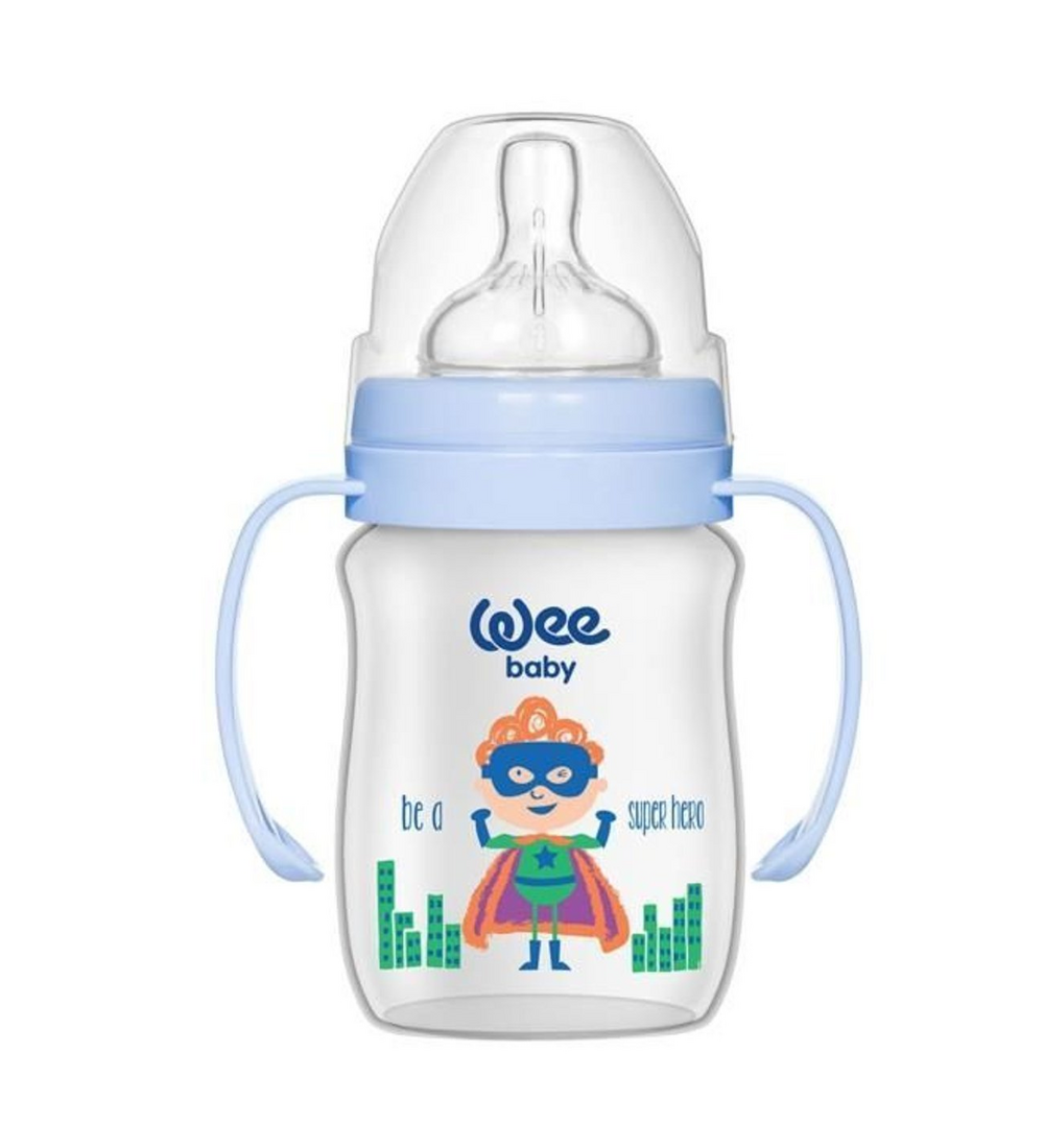 Wee Baby Klasik Plus Geniş Ağızlı Kulplu PP Biberon 150 Ml 137