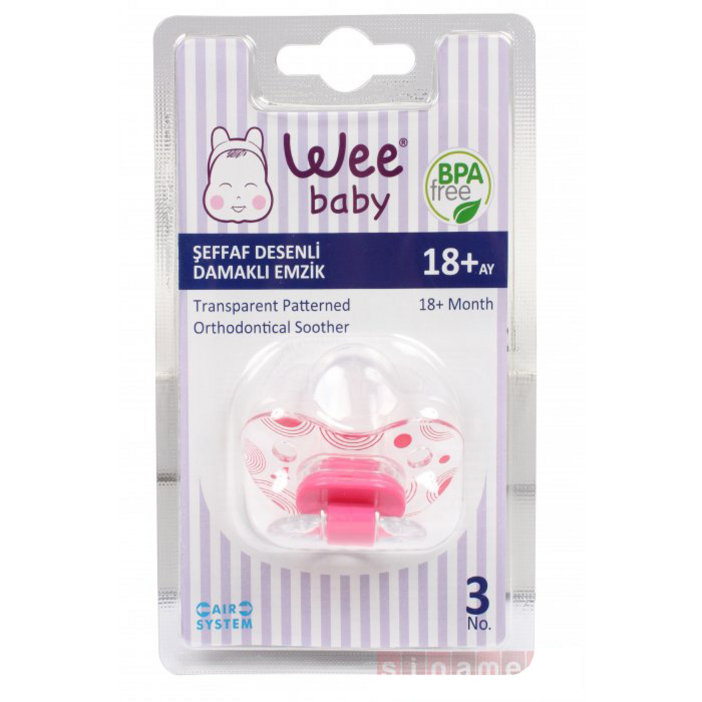 Wee Baby Emzik Desenli Sefaf No:3 838