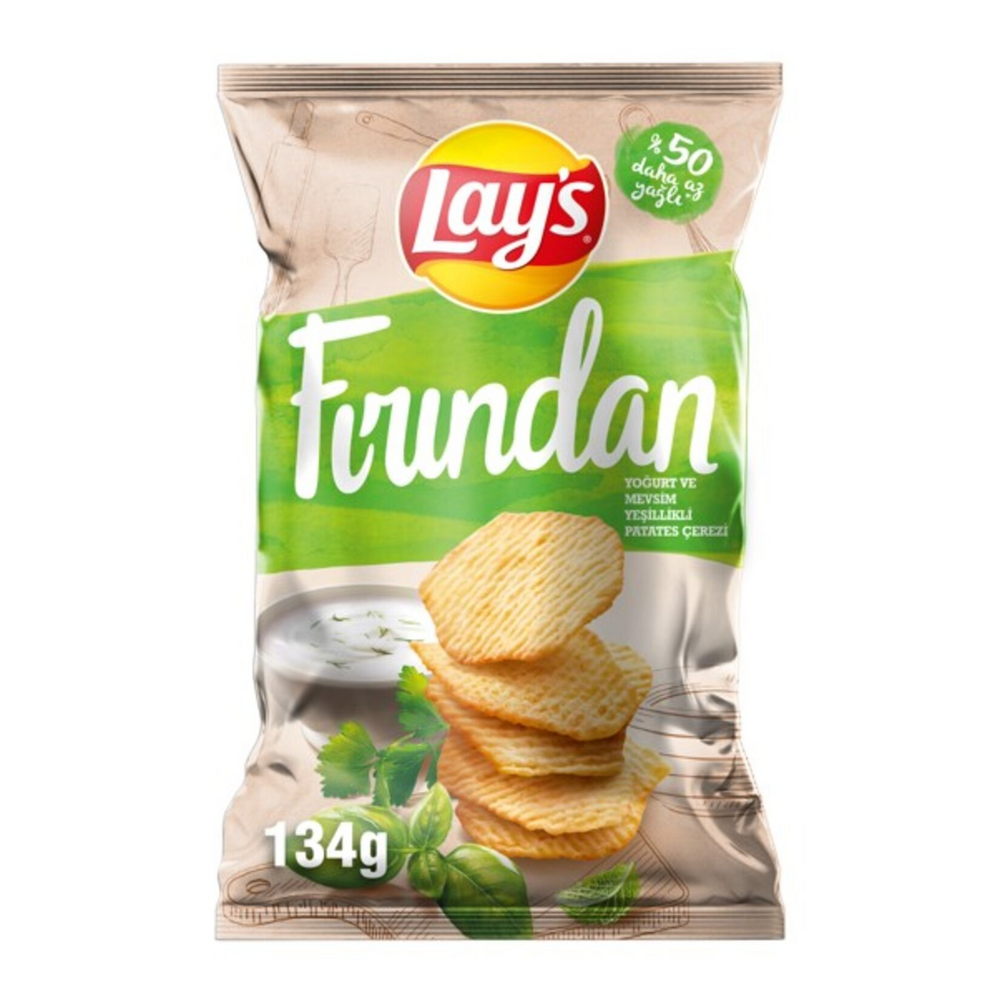 Lay's Fırından Yoğurt Mevsim Yeşillikleri Patates Cipsi 134 G