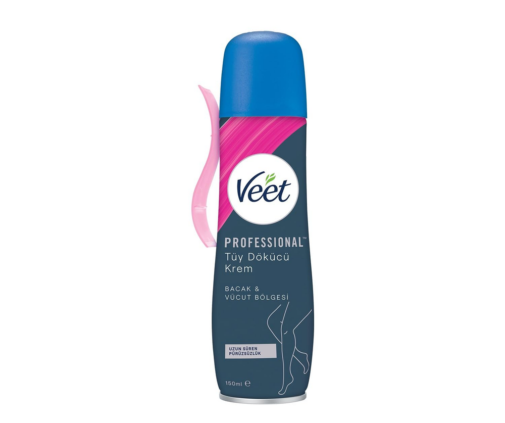Veet Professional Tüy Dökücü Sprey Krem Hassas Ciltler Bacak Vücut İçin 150 Ml