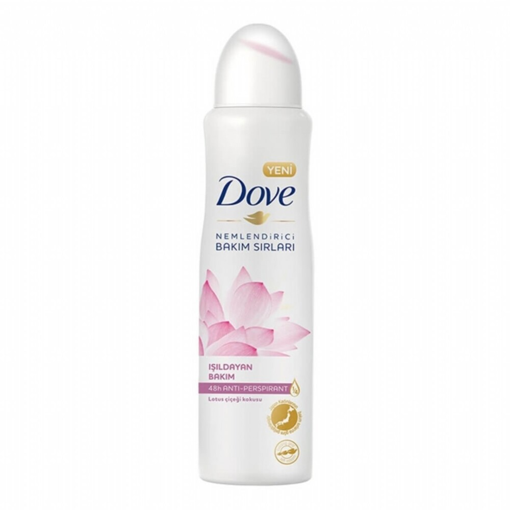 Dove Kadın Sprey Deodorant Lotus Çiçeği Işıldayan Bakım 150 Ml