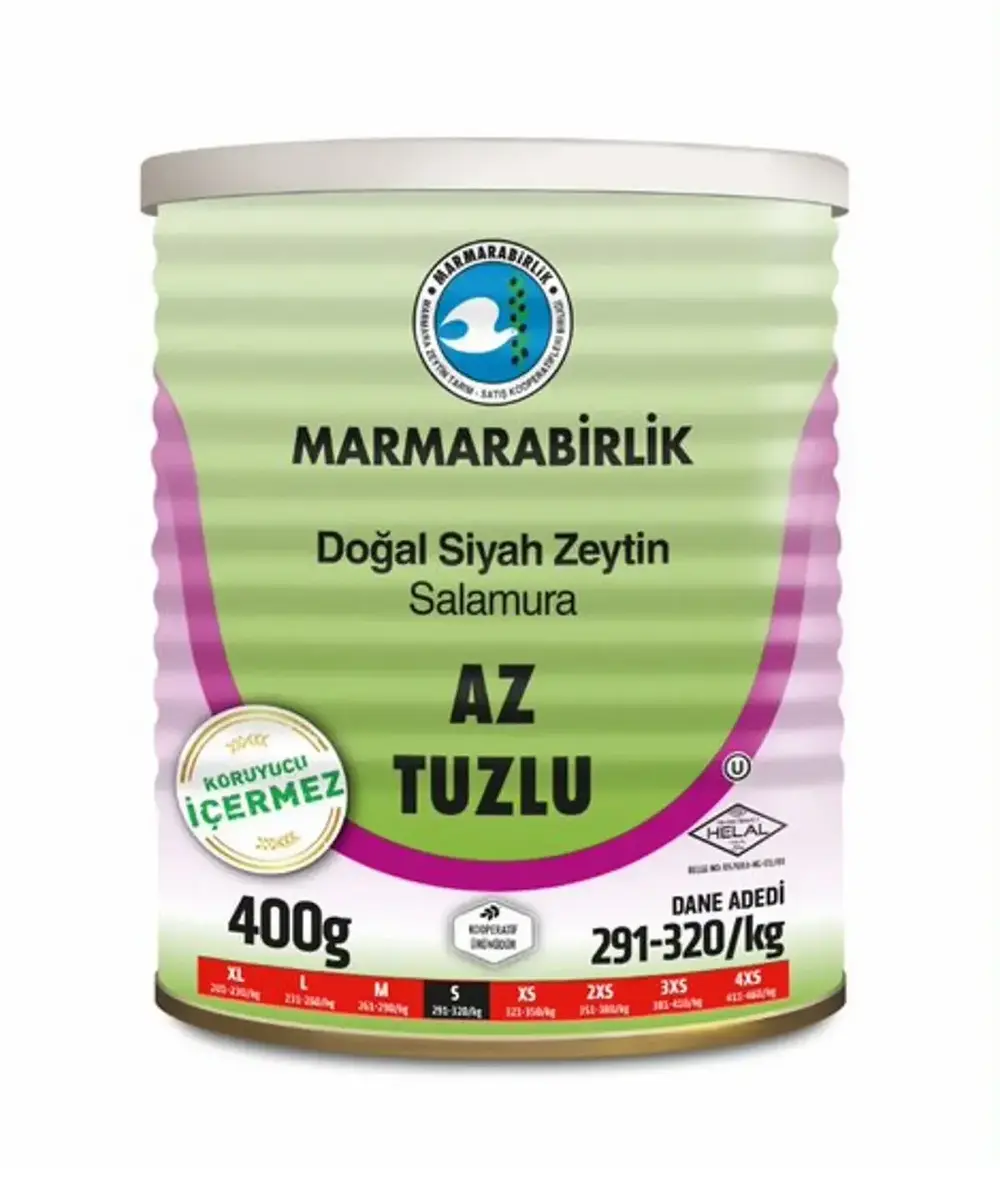 Marmara Birlik Zeytin Az Tuzlu Hususi 400 G