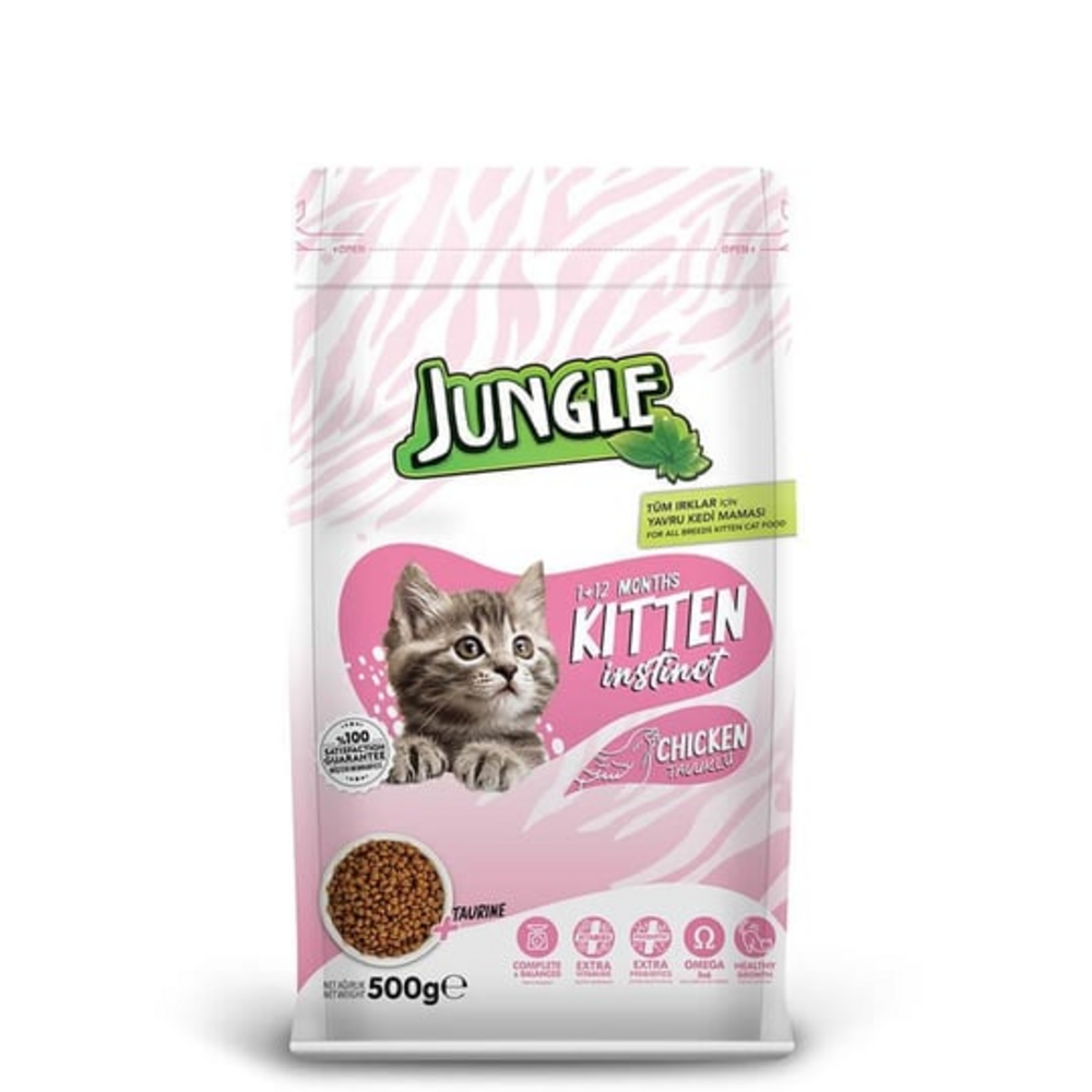 Jungle Tavuklu Yavru Kedi Maması 500 G