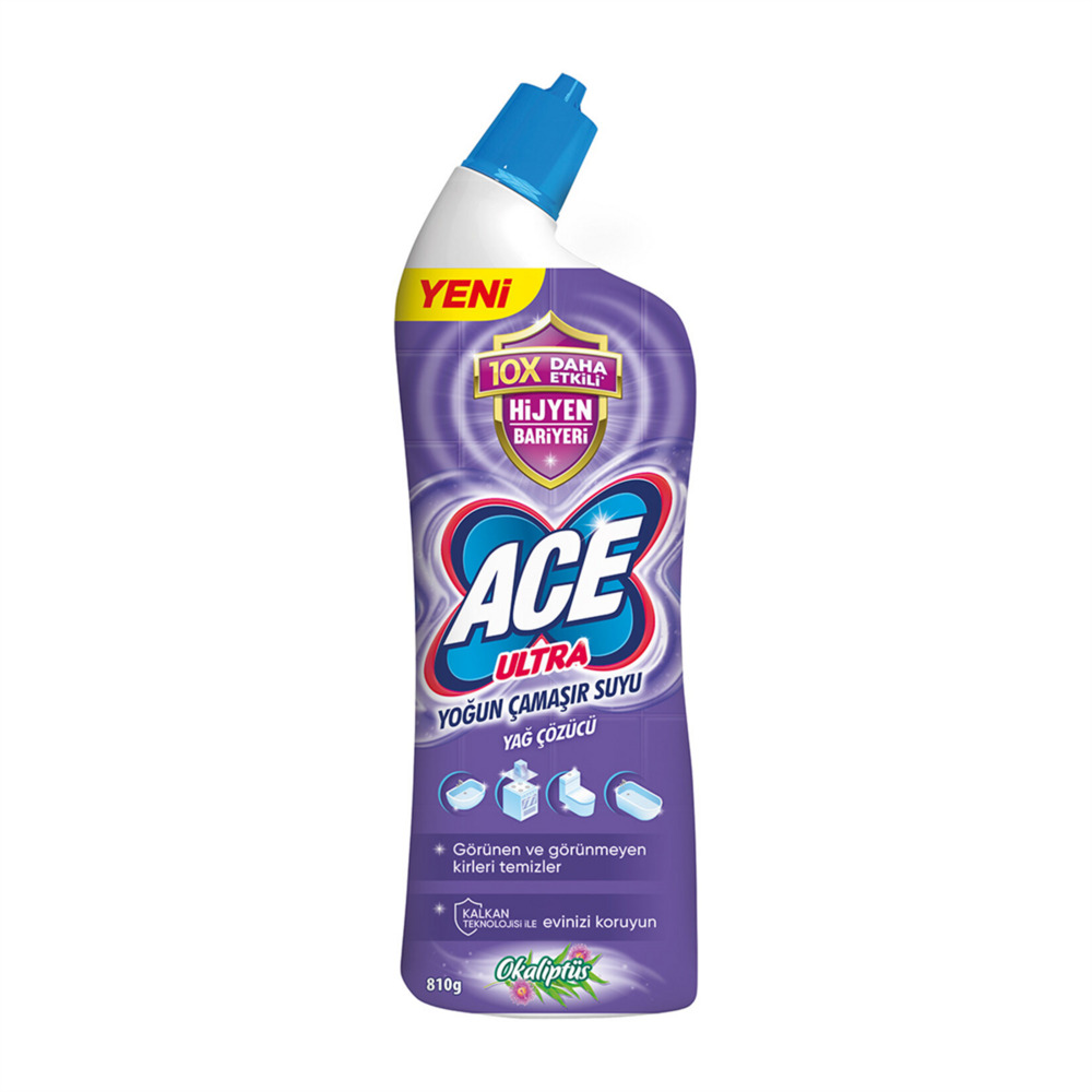 Ace Ultra Çamaşır Suyu & Yağ Çözücü Okaliptus 850Ml