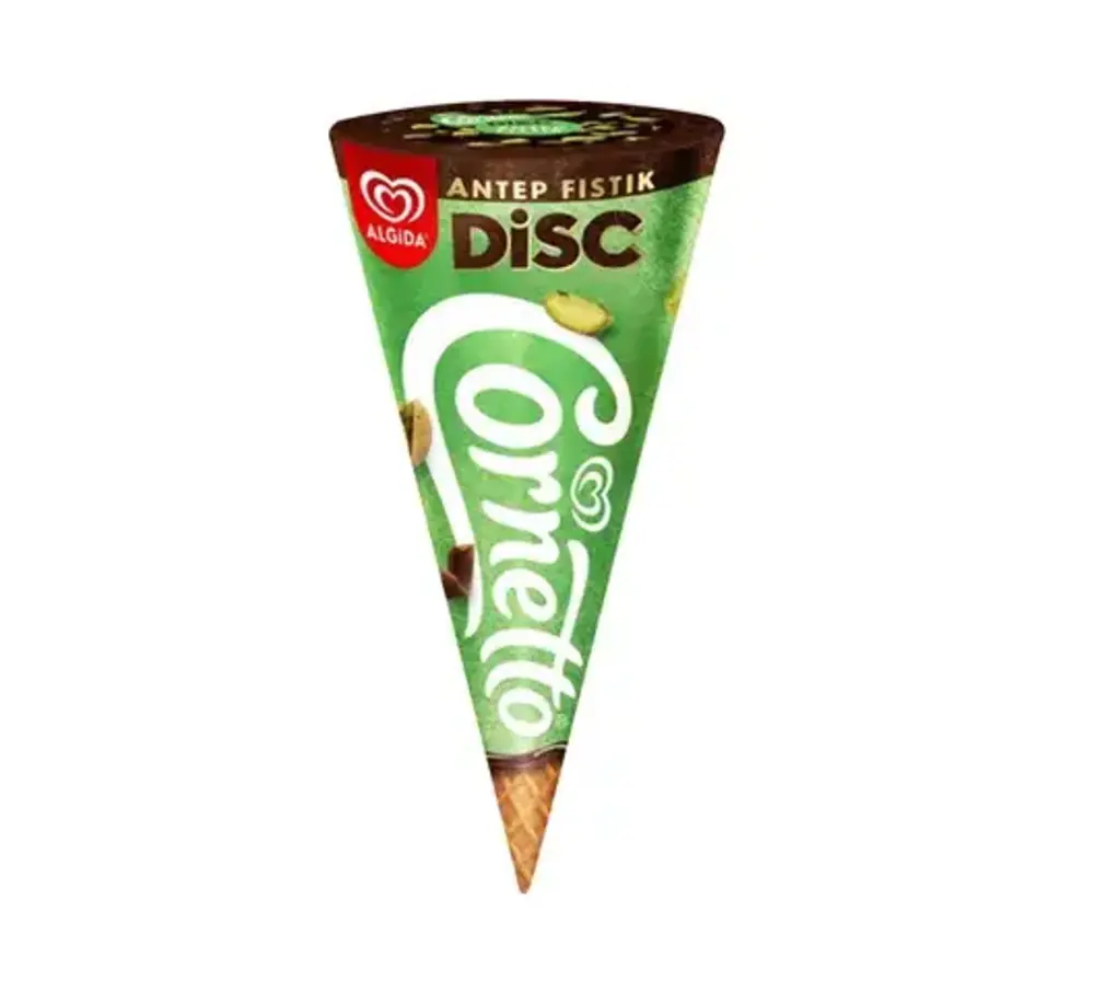 Algida Cornetto Disc Antep Fıstık Çikolatalı 140Ml