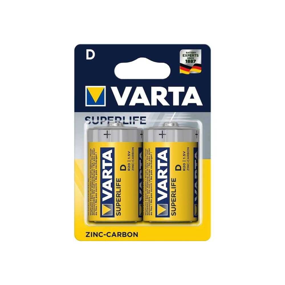 Varta Superlife Büyük Boy D 2'Li