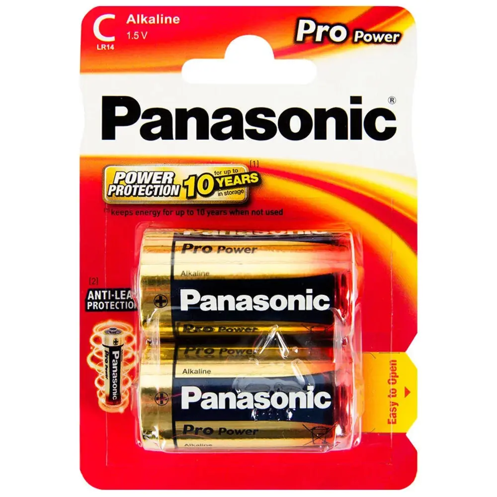 Panasonic Orta Boy Pil Pro Power Alkalin C  2'Li