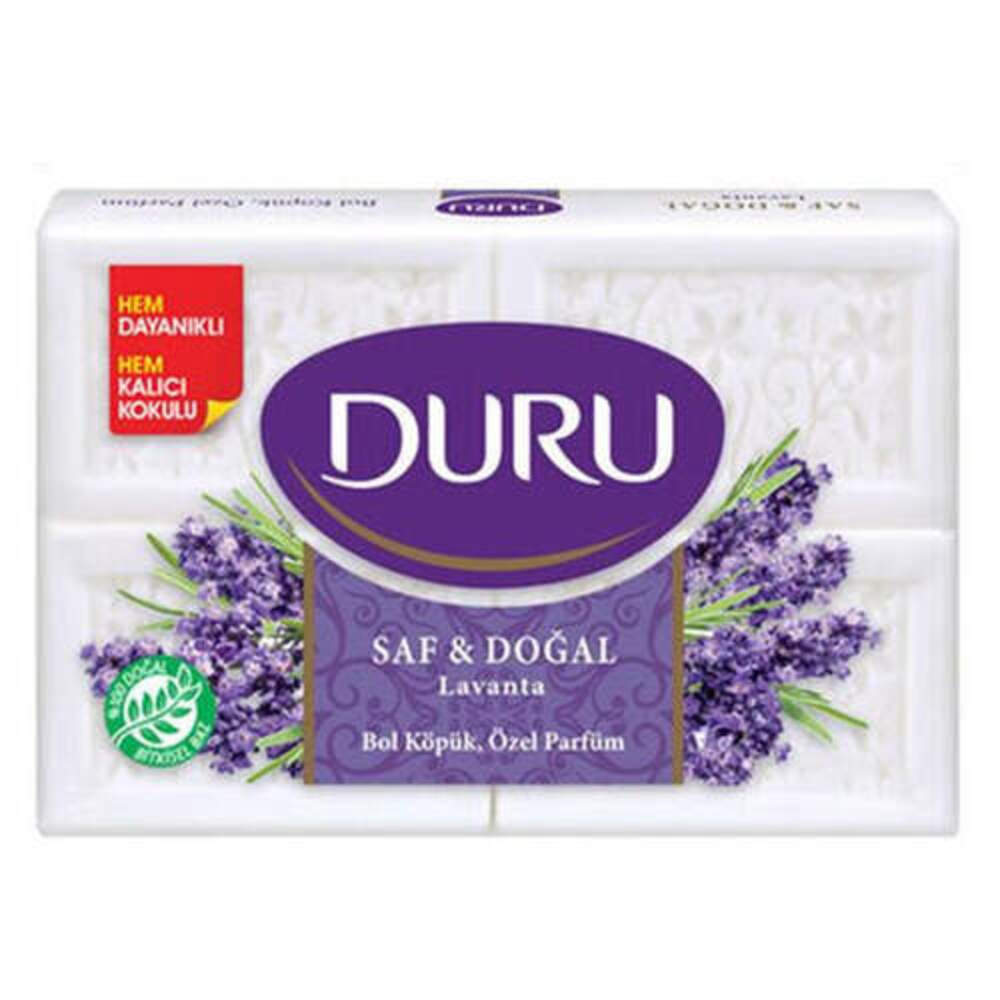 Duru Saf Sabun Lavantalı 4'lü 600 Gr