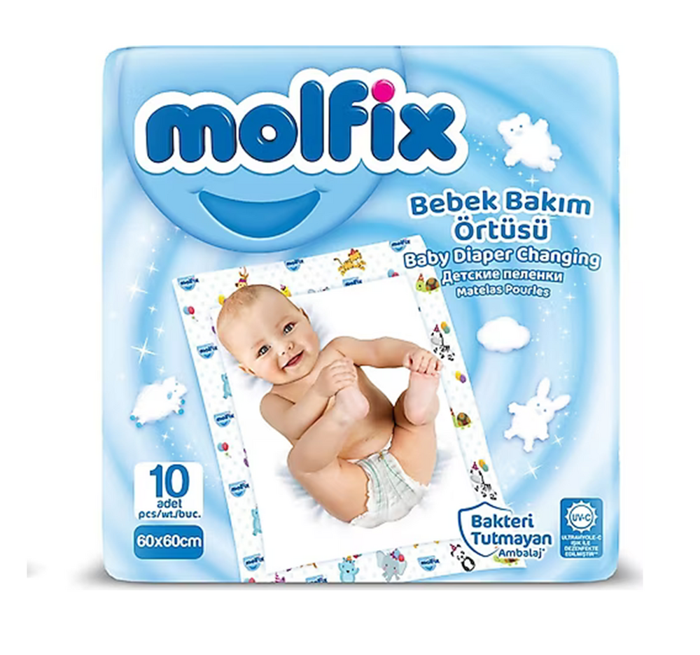 Molfix 10'lu Bebek Bakım Örtüsü