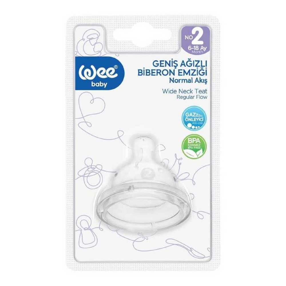 Wee Baby 853 Geniş Ağızlı Biberon Emziği No:2